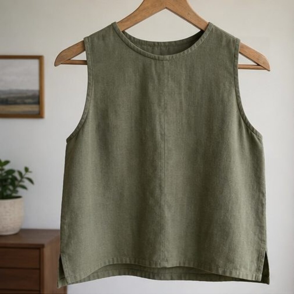 Rust V Neck Top